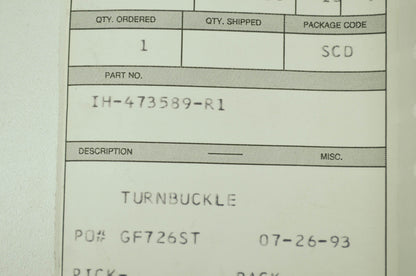 Turnbuckle NOS