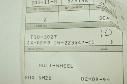 Wheel Bolt NOS