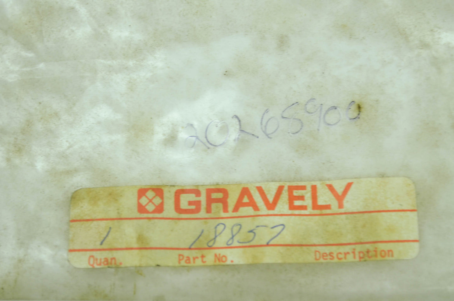 NEW Gravely Front Cover Gasket NOS