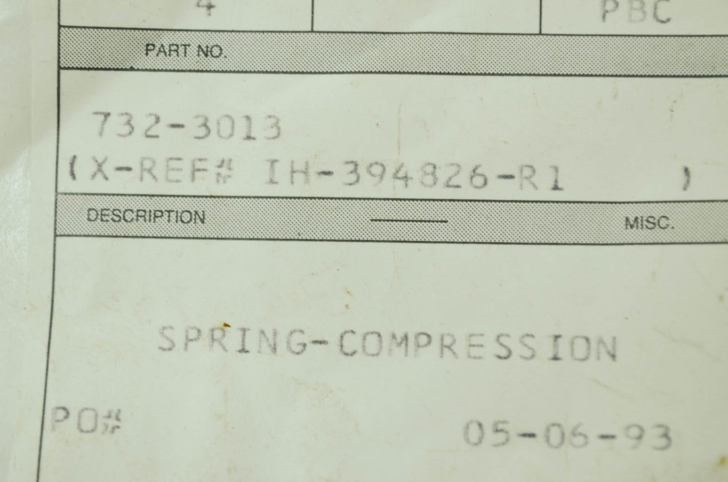Transmission Spring NOS