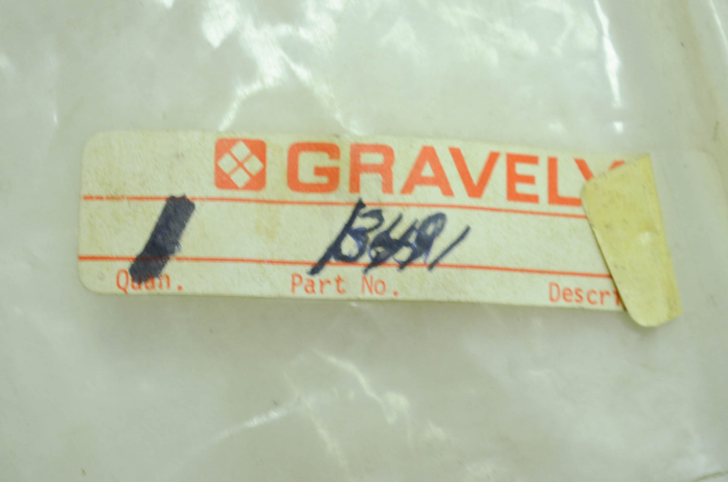 NEW Gravely Seal NOS