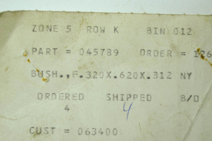 Gravely 45789 Flange Bushing NOS