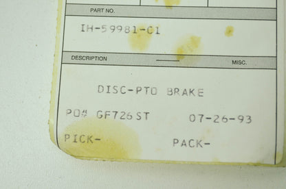 PTO Brake NOS