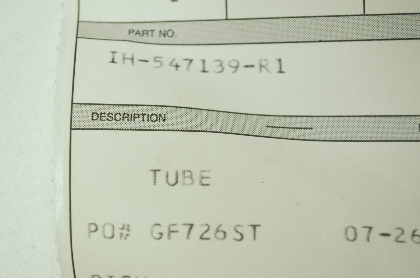 NEW Cub Cadet Upper Suction Tube NOS
