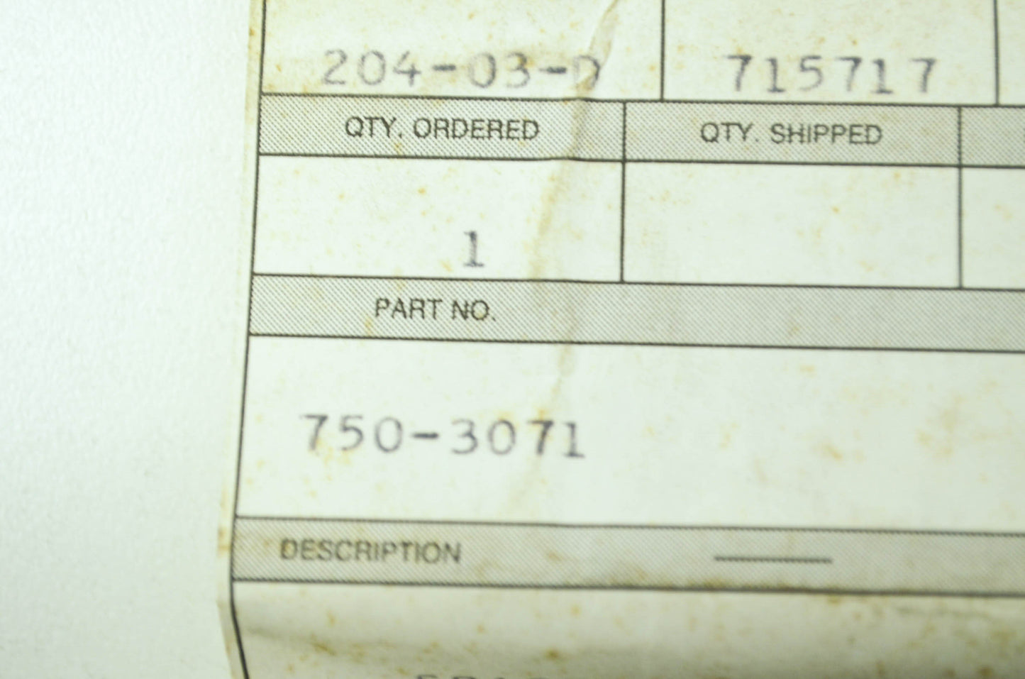 Pulley Spacer NOS
