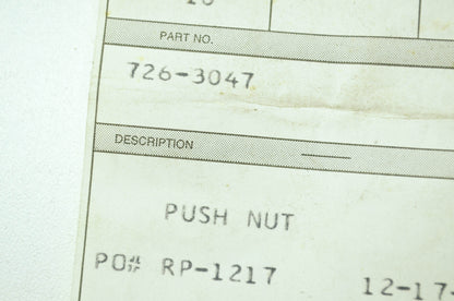Push Nut Qty 2 NOS