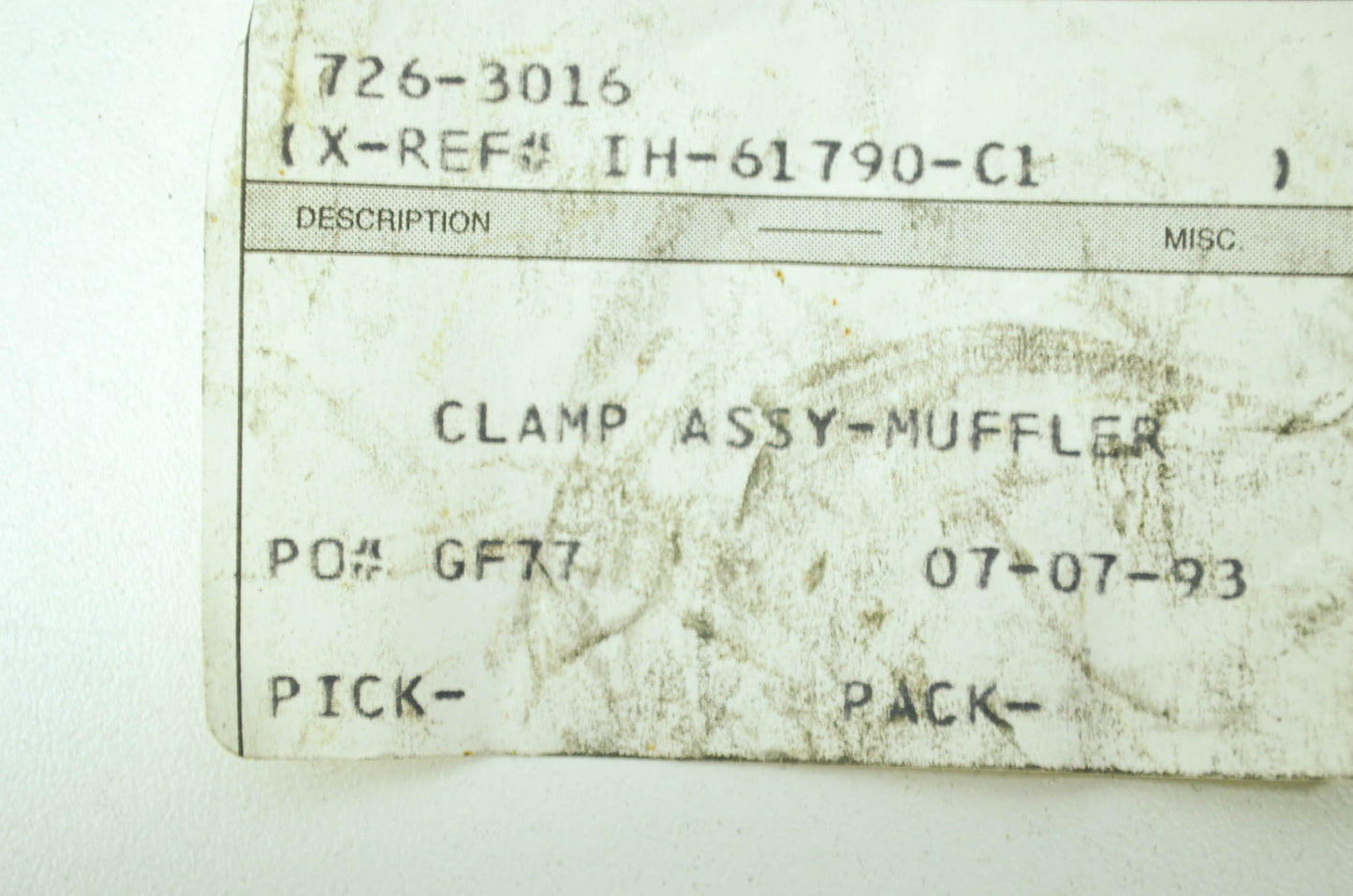 Muffler Clamp NOS