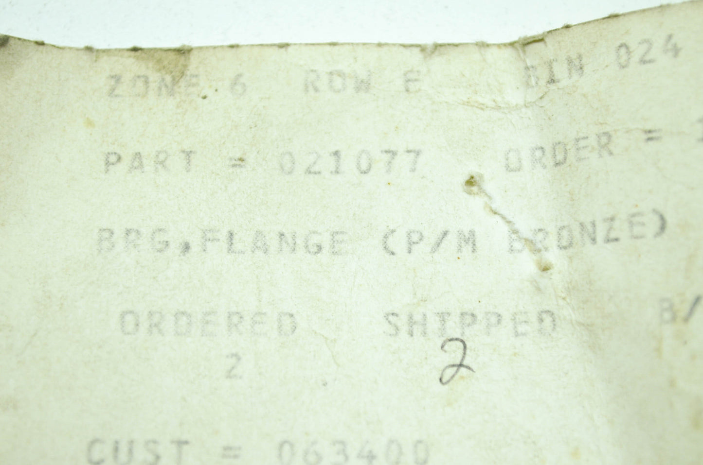 Flange Bushing 0 NOS