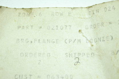 Flange Bushing 0 NOS