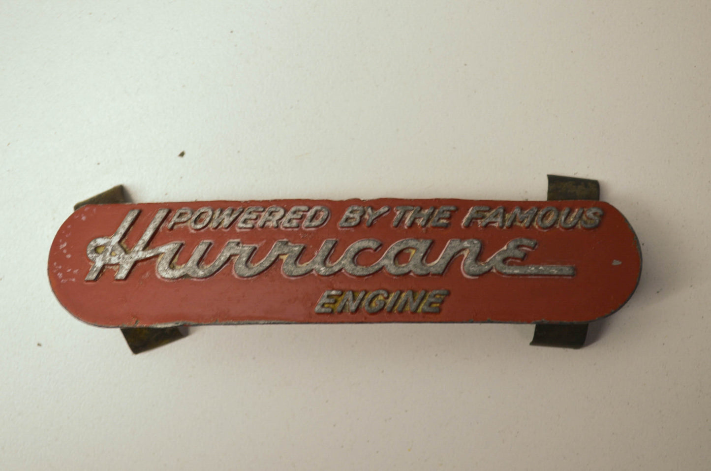 Hurricane Engine Emblem Red NOS