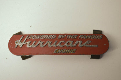 Hurricane Engine Emblem Red NOS