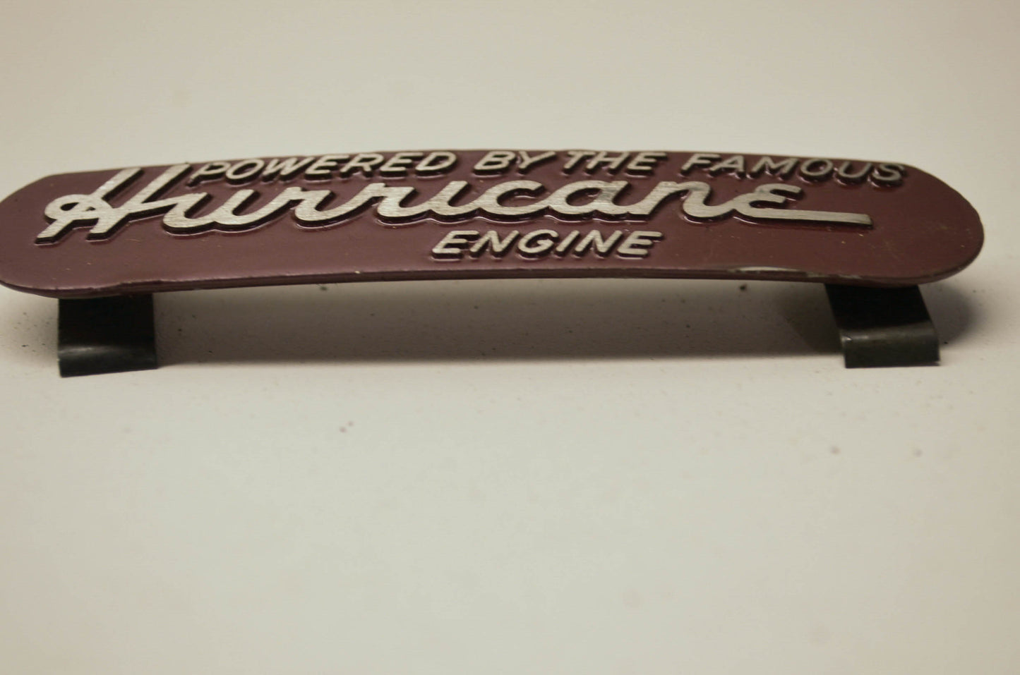 Hurricane Engine Emblem Maroon NOS