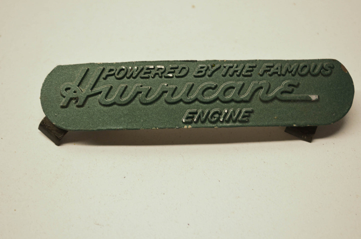 Hurricane Engine Emblem Green NOS