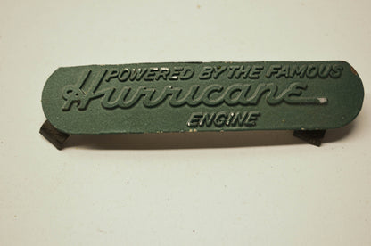 Hurricane Engine Emblem Green NOS