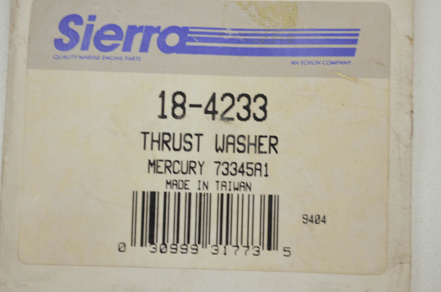 NEW Sierra Mercury Marine Outboard Thrust Washer NOS