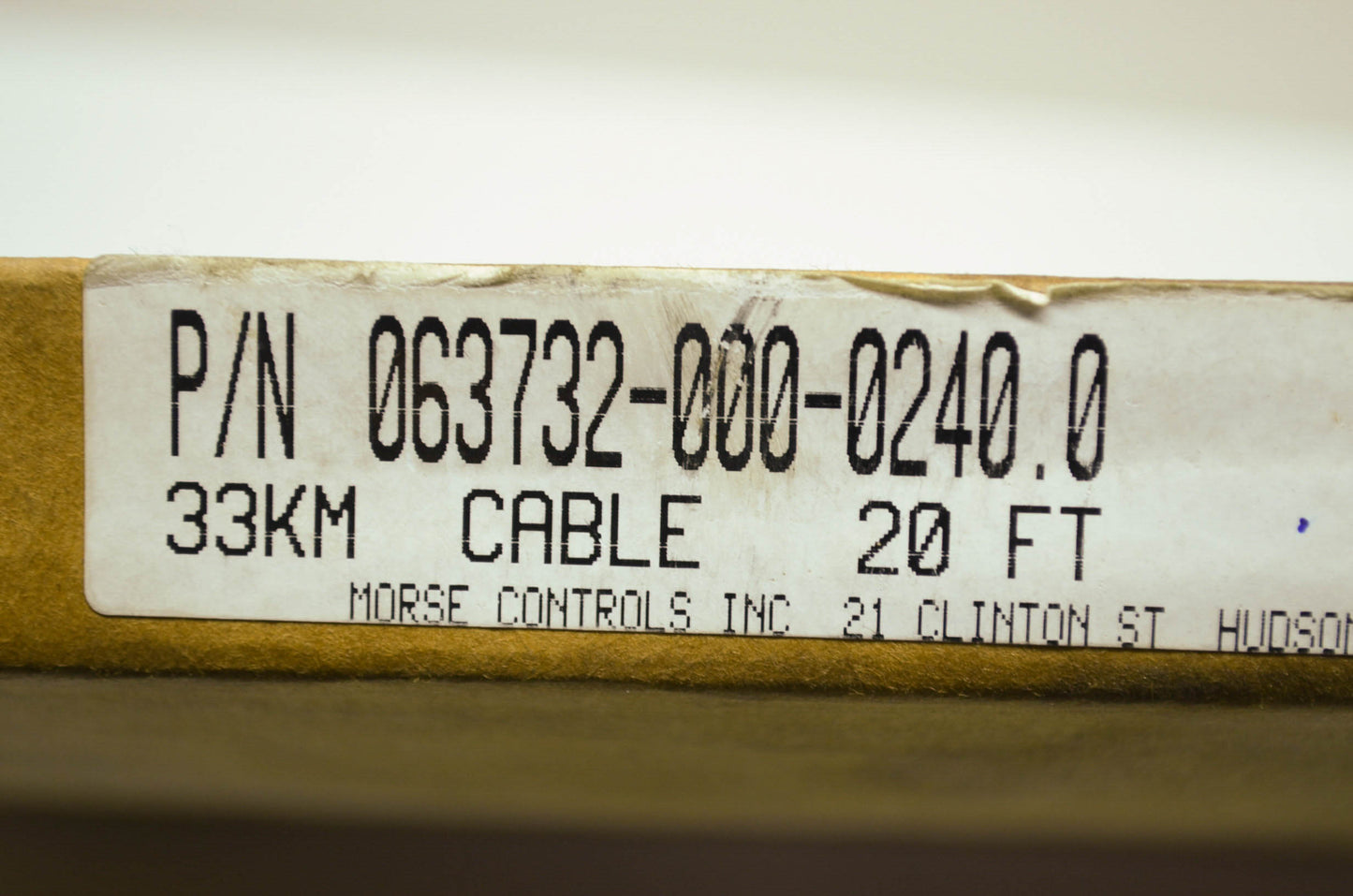 NEW Morse Controls Engine Remote Control Cable NOS 063732-000-0240