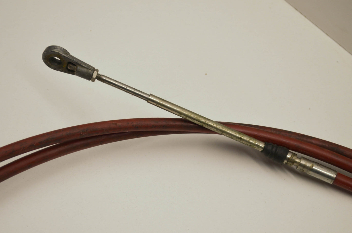 Used Teleflex Engine Remote Control Cable Red Jacket 32377-003-0180