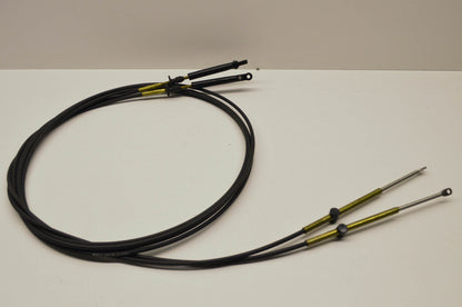 Engine Remote Control Cable 12' 2 Cables Qty 2 NOS