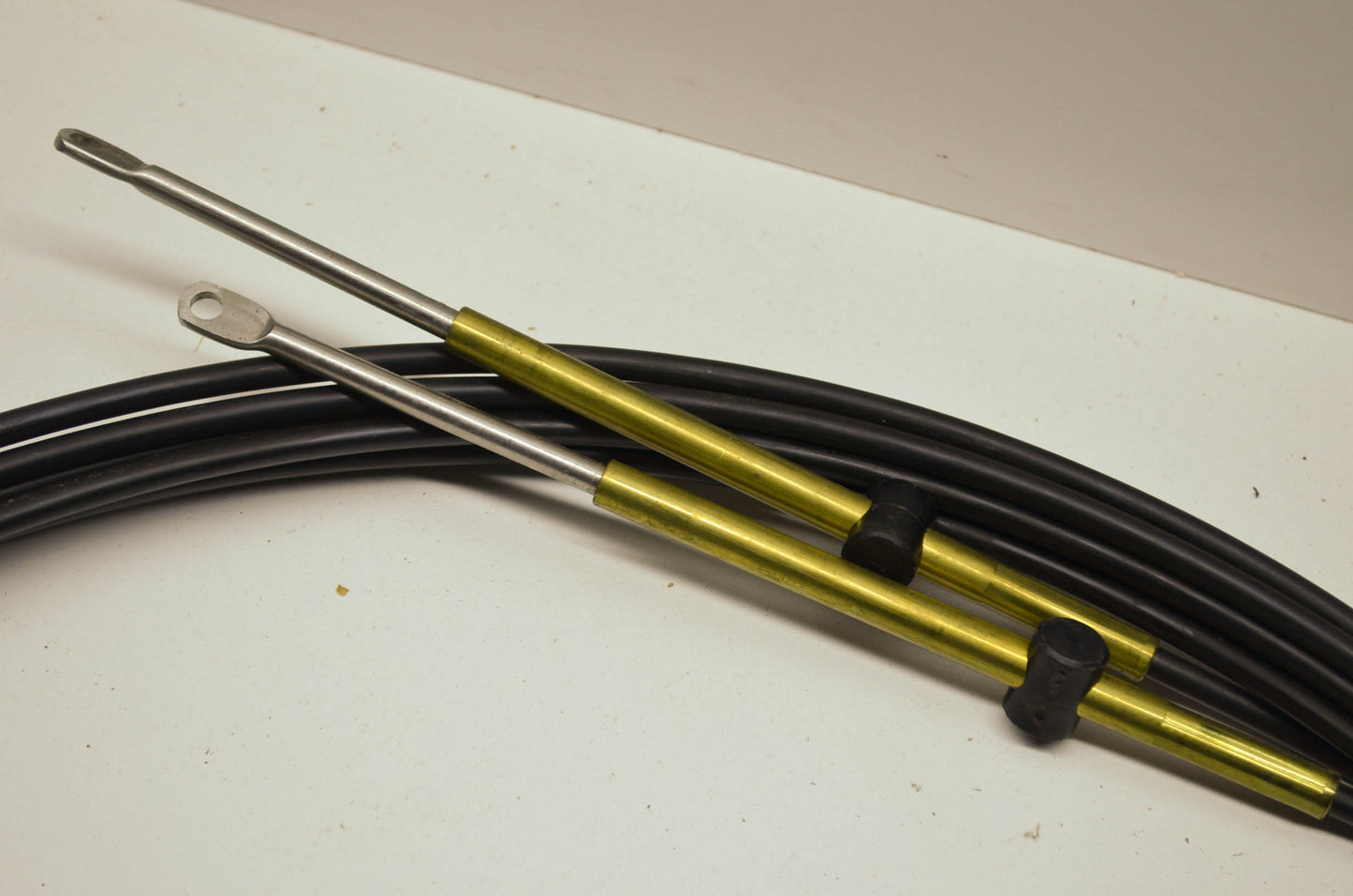 Engine Remote Control Cable 18' 2 Cables Qty 2 NOS