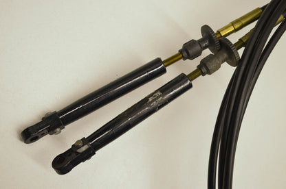 Engine Remote Control Cable 12' 2 Cables Qty 2 NOS