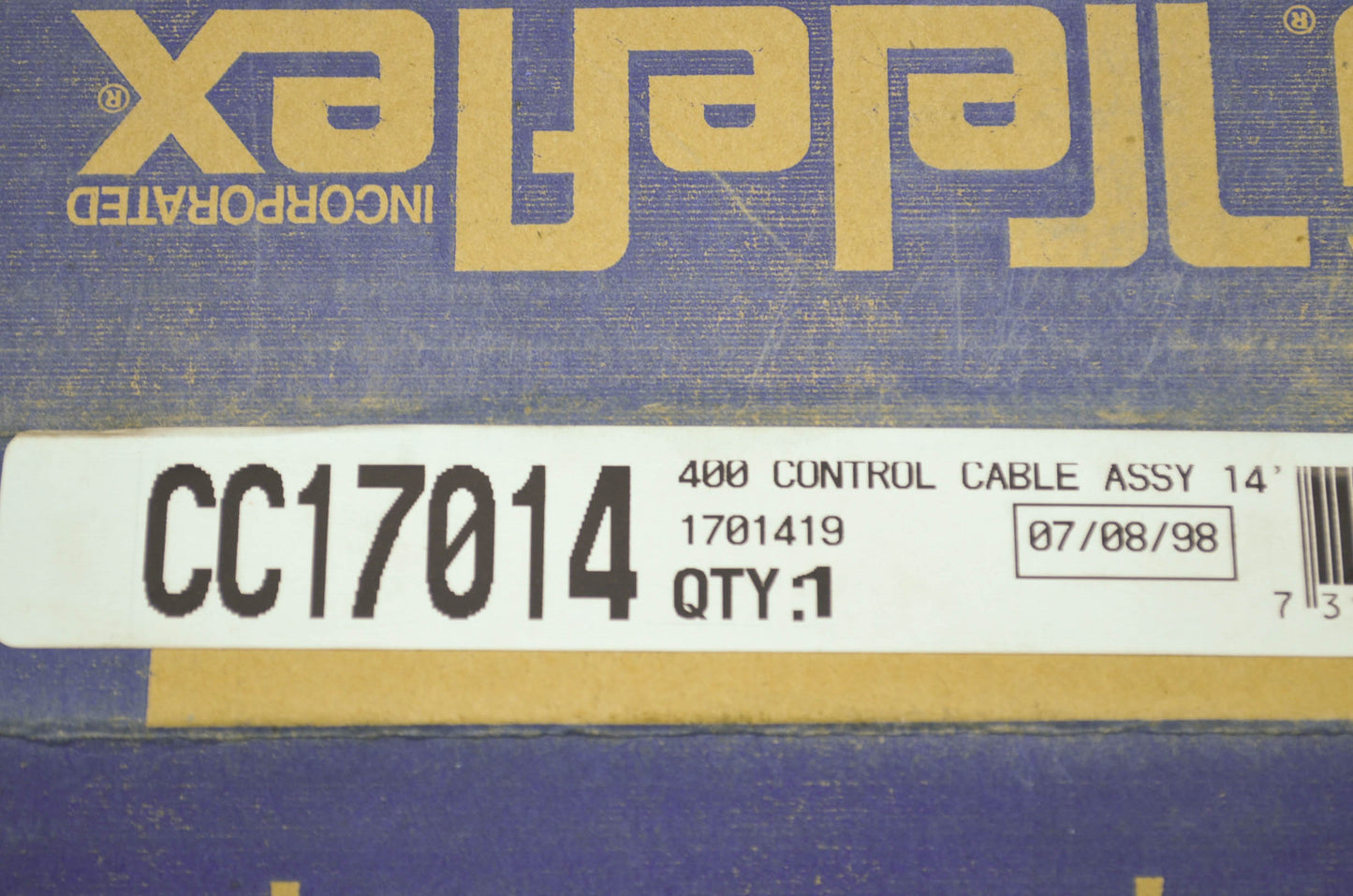 NEW Teleflex Engine Remote Control Cable 14' NOS