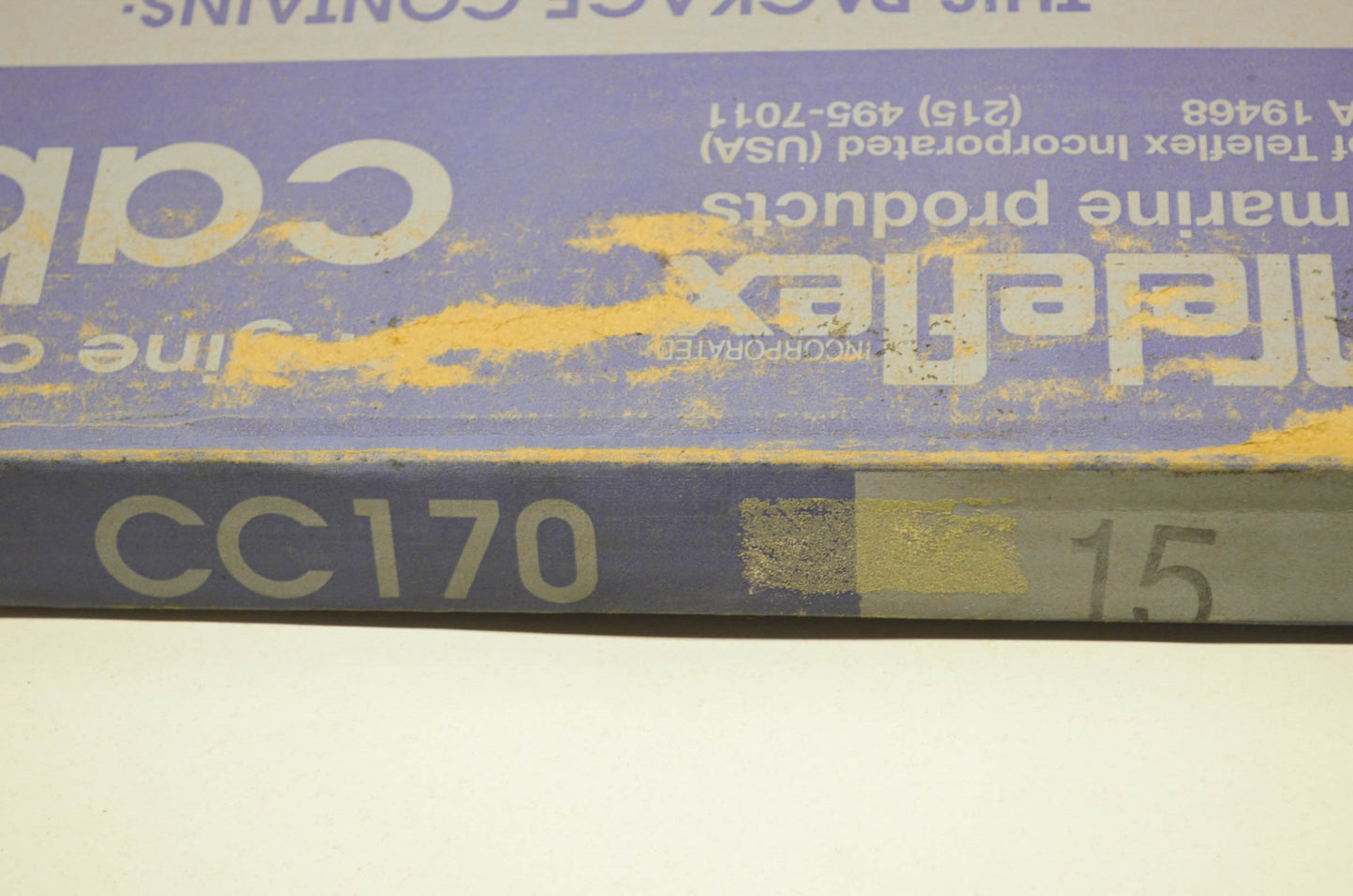 NEW Teleflex Engine Remote Control Cable 15' NOS