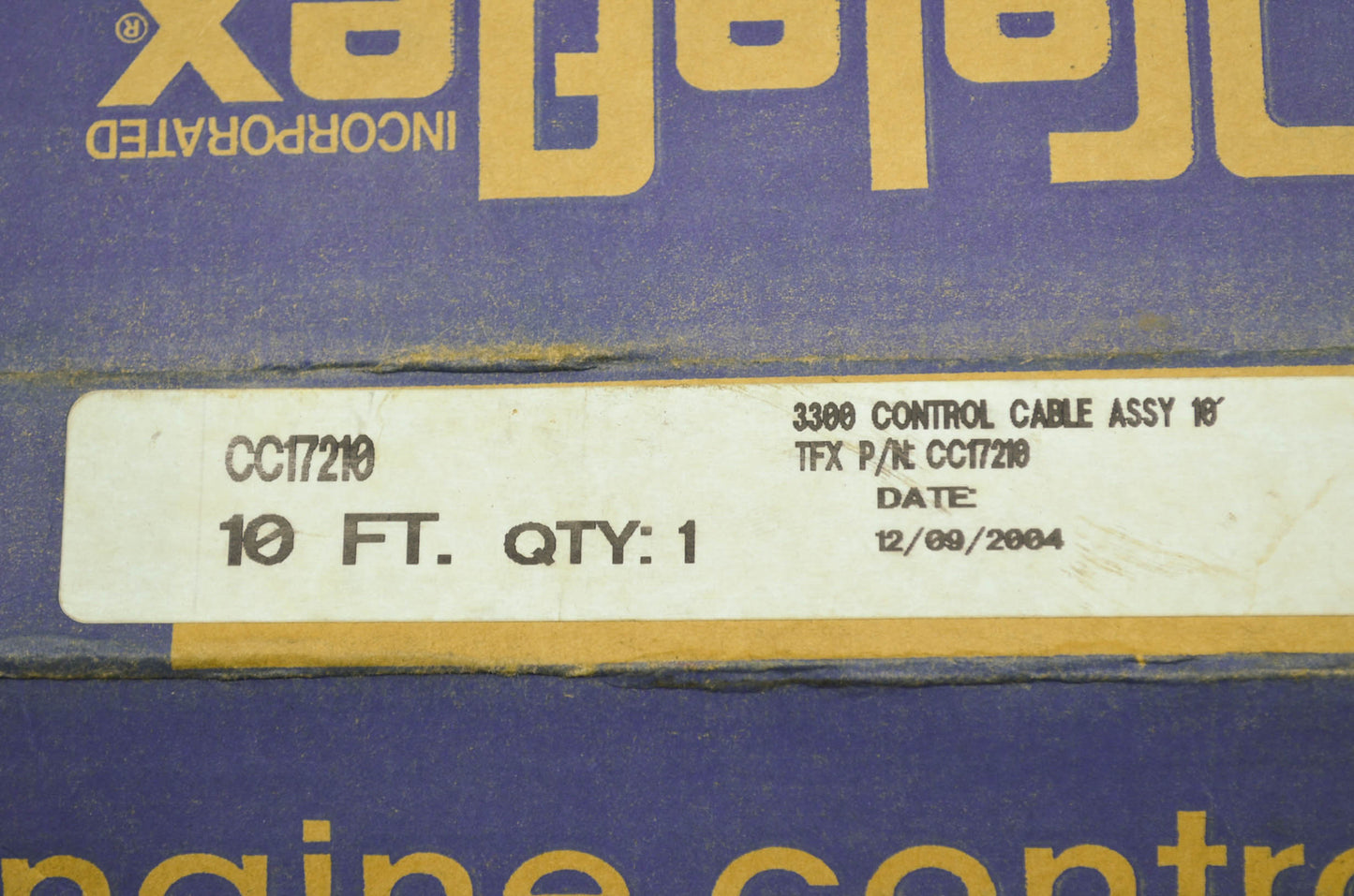 NEW Teleflex Engine Remote Control Cable NOS CC171210