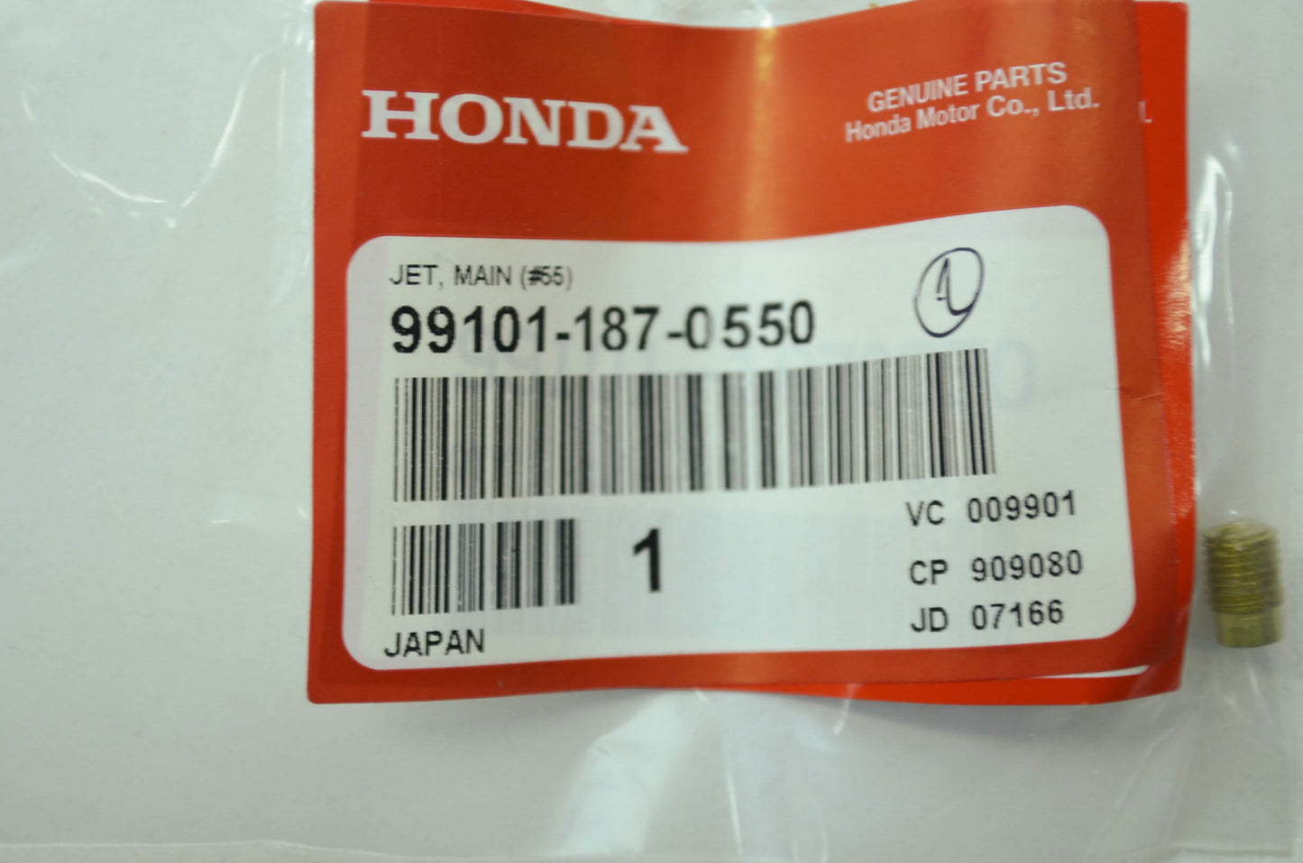 NEW OEM Honda Main Jet #55 88-91 Z50R NOS