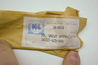 NEW OEM K&L Honda Exhaust valve XL500 FT500 NOS