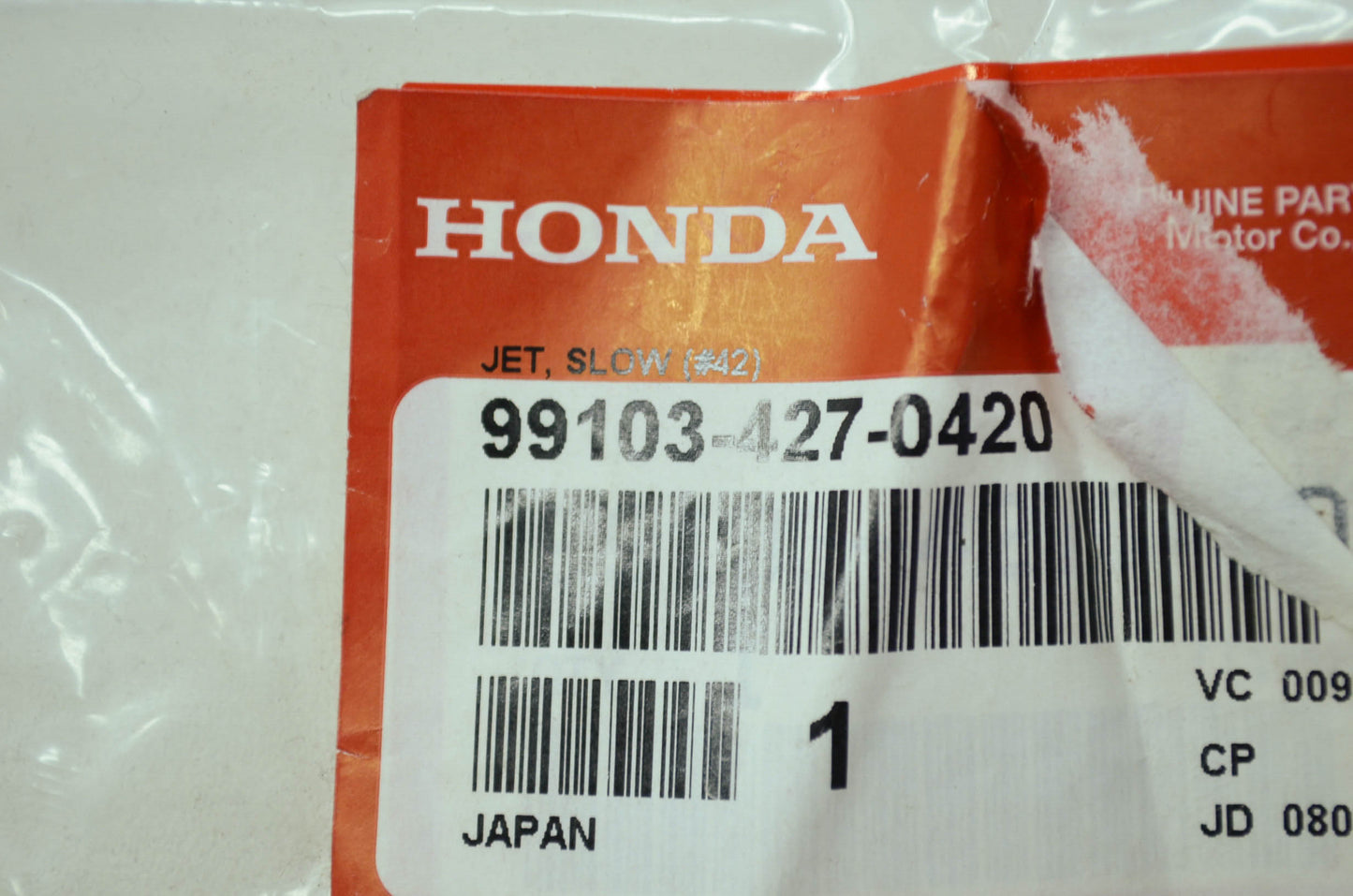 OEM Honda 99103-427-0420 Slow Jet #42 NOS