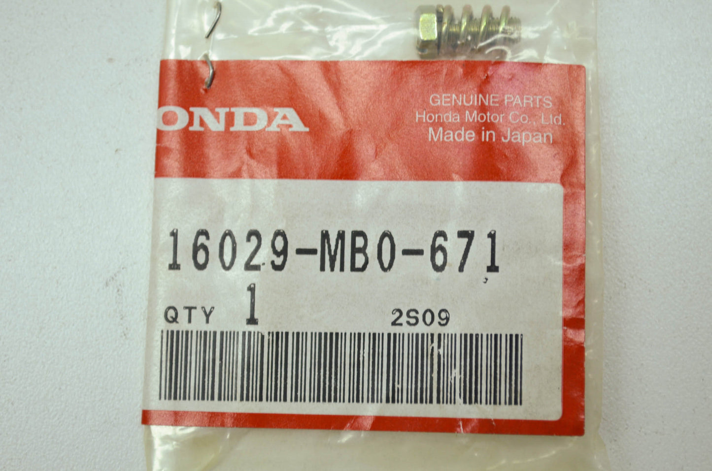 OEM Honda 16029-MB0-671 Screw Set C NOS