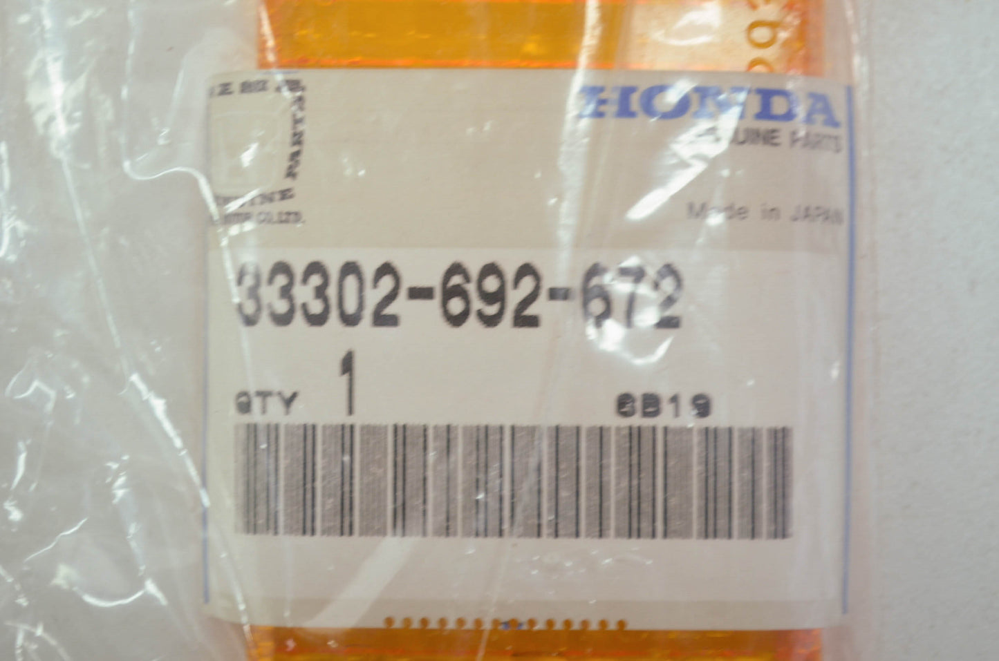 OEM Honda 33302-692-672 Front Lens NOS