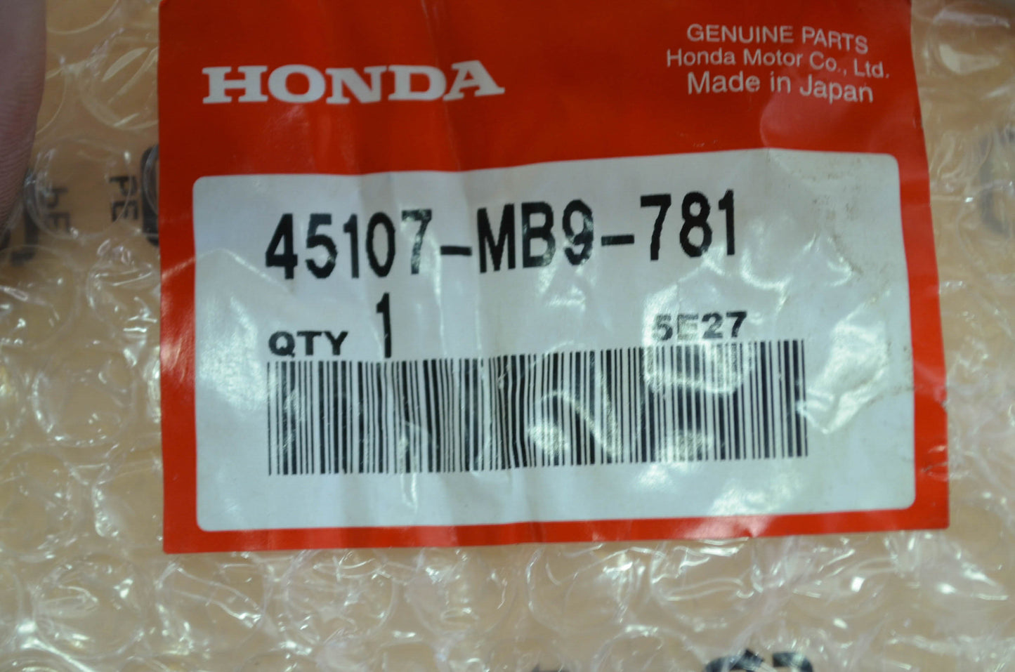 OEM Honda 45107-MB9-781 Piston (25.4MM) NOS