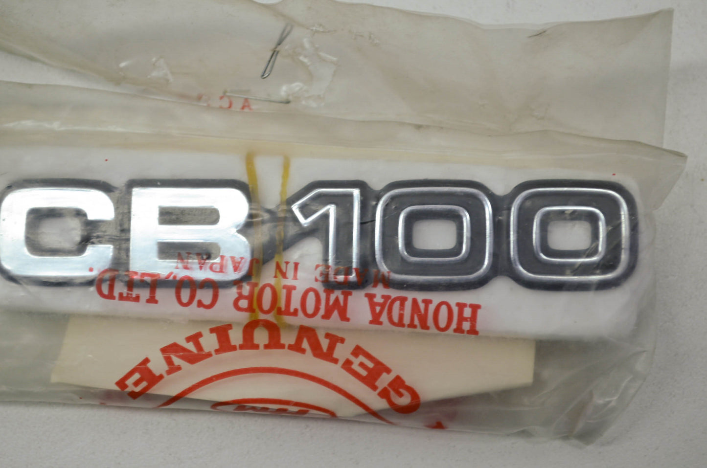 OEM Honda 87128-107-780 Side Cover Emblem A NOS