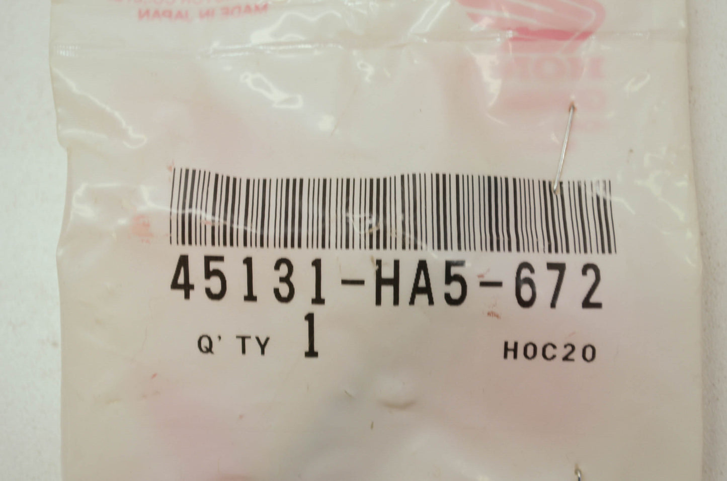 OEM Honda 45131-HA5-672 Pin Bolt A NOS