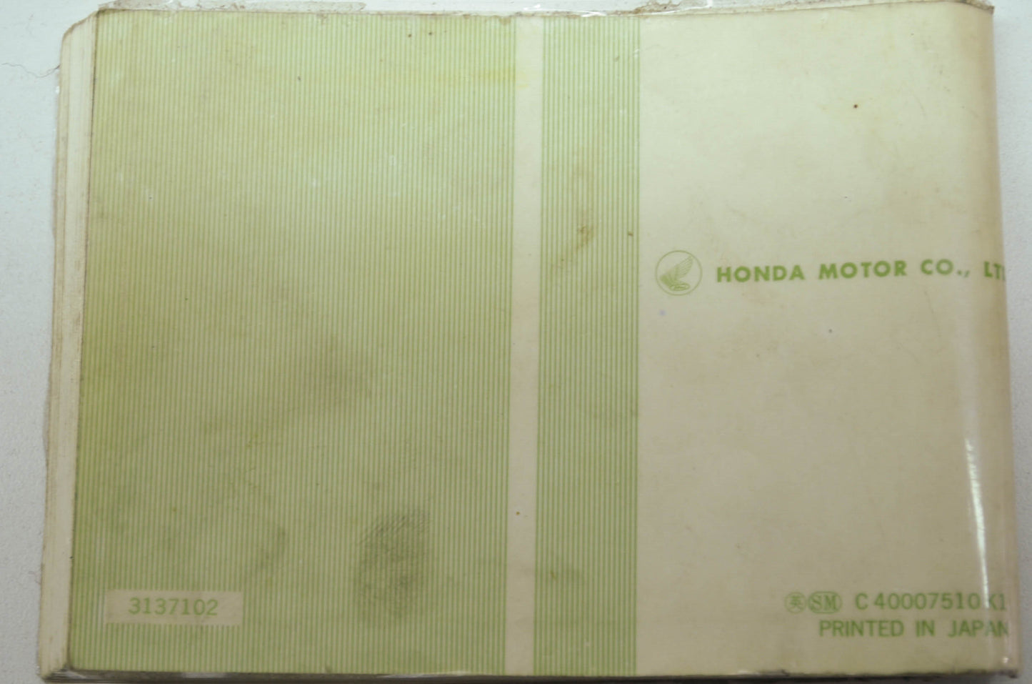 NEW OEM Honda 1976 GL1000 Owners Manual NOS
