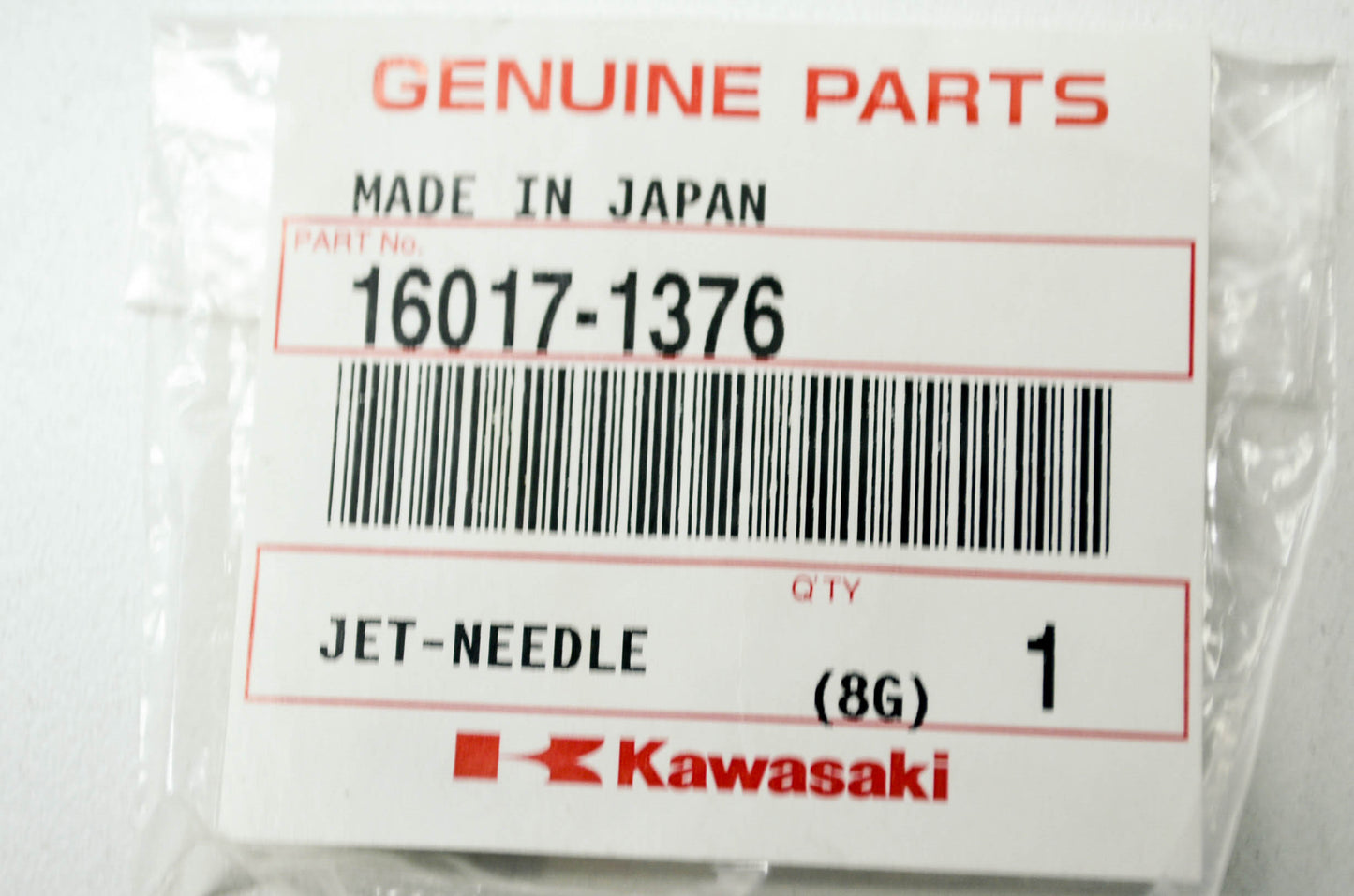 OEM Kawasaki 16017-1376 Needle Jet NOS