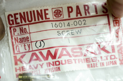 OEM Kawasaki 16014-002 Air Adjusting Pilot Screw NOS