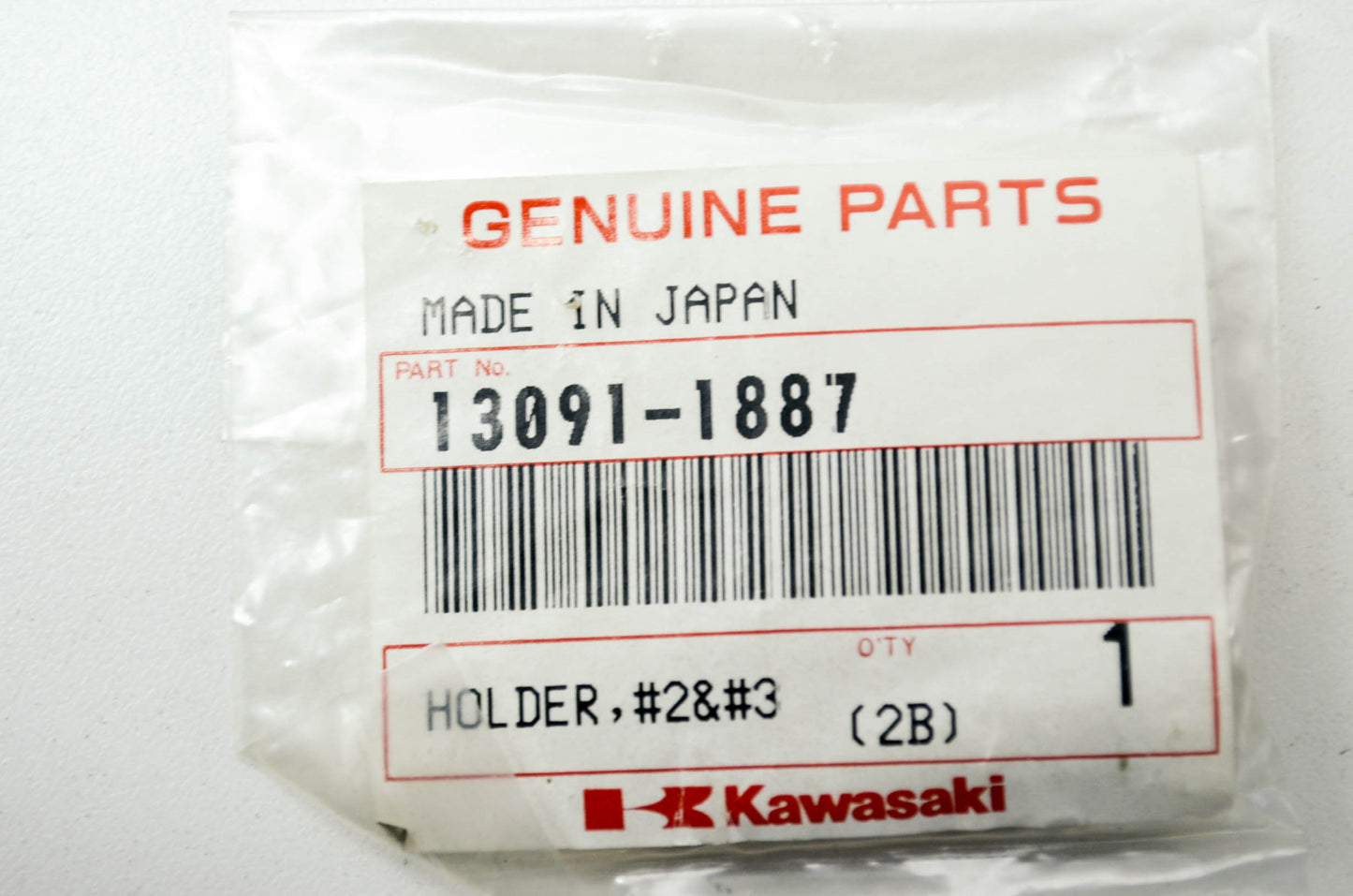 OEM Kawasaki 13091-1887 Holder #2 NOS