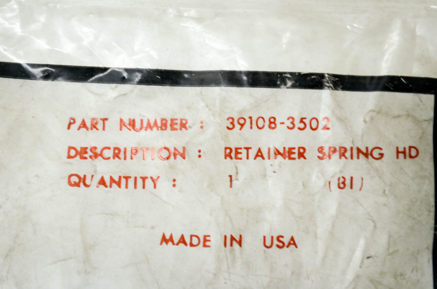 NEW OEM Kawasaki Spring Retainer NOS