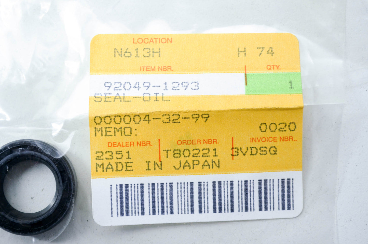 OEM Kawasaki 92049-1293 Oil Seal