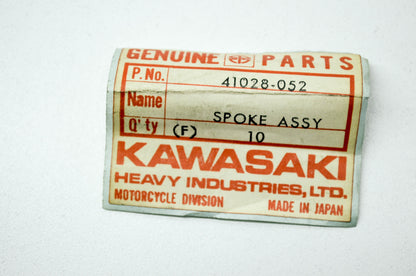 OEM Kawasaki 41028-052 Rear Outer Spoke Assembly Qty 5 NOS