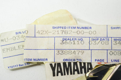 OEM Yamaha 42X-21782-00-00 Emblem 2 NOS