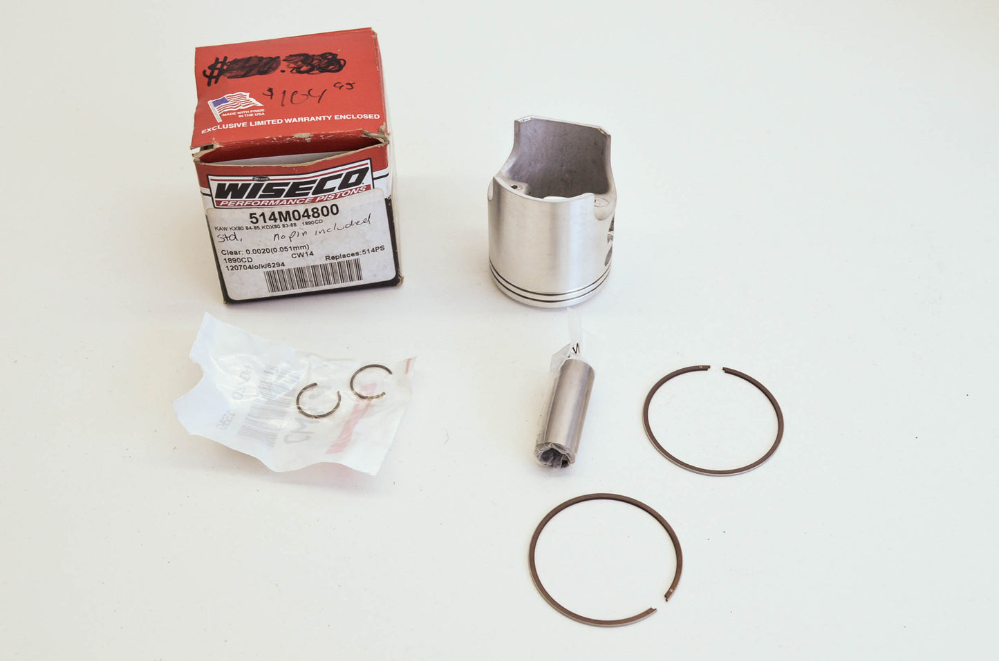 Piston Kawasaki 84-85 KX80 83-88 KDX80 NOS