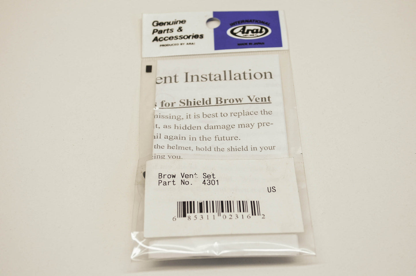 Brow Vent Set NOS
