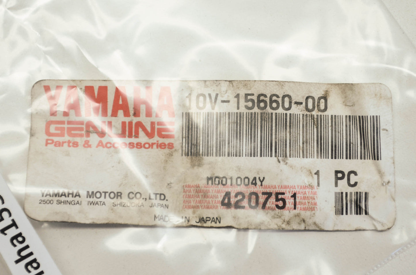 OEM Yamaha 10v-15660-00-00 Kick Axle Assembly NOS