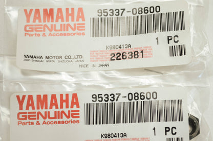 OEM Yamaha 95337-08600-00 Nut (6TA) Qty 2 NOS