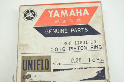 OEM Yamaha 806-11601-10-00 Piston Ring 1st Set NOS
