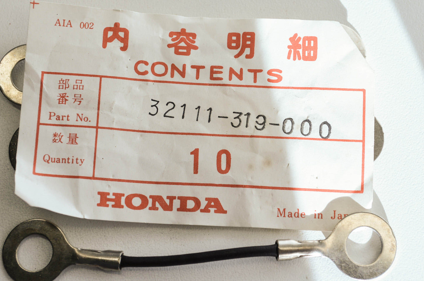 OEM Honda 32111-319-000 Wire Qty 3 NOS