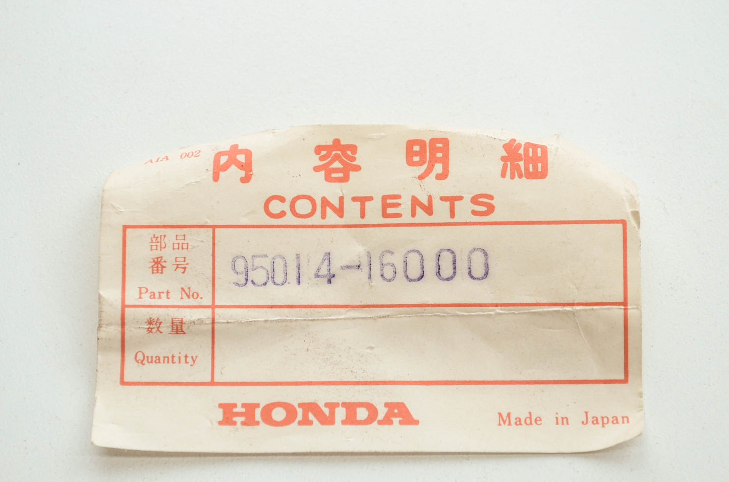 OEM Honda 95014-16000 Chain Adjuster G NOS